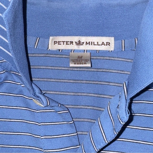 Peter Millar Striped Collar Polo Shirt - Picture 13 of 15